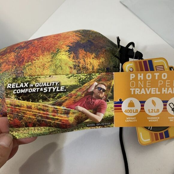 Equip One Person Travel Hiking Hammock 400 lb Capacity "Rust Gaming Skin" NEW - Picture 4 of 11